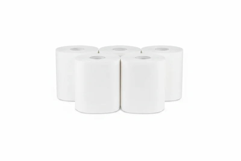 Handtuchrolle 6x Universal Zellstoff weiß, 19 cm, 2-lagig