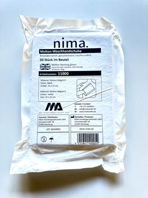 nima. Molton-Waschhandschuh